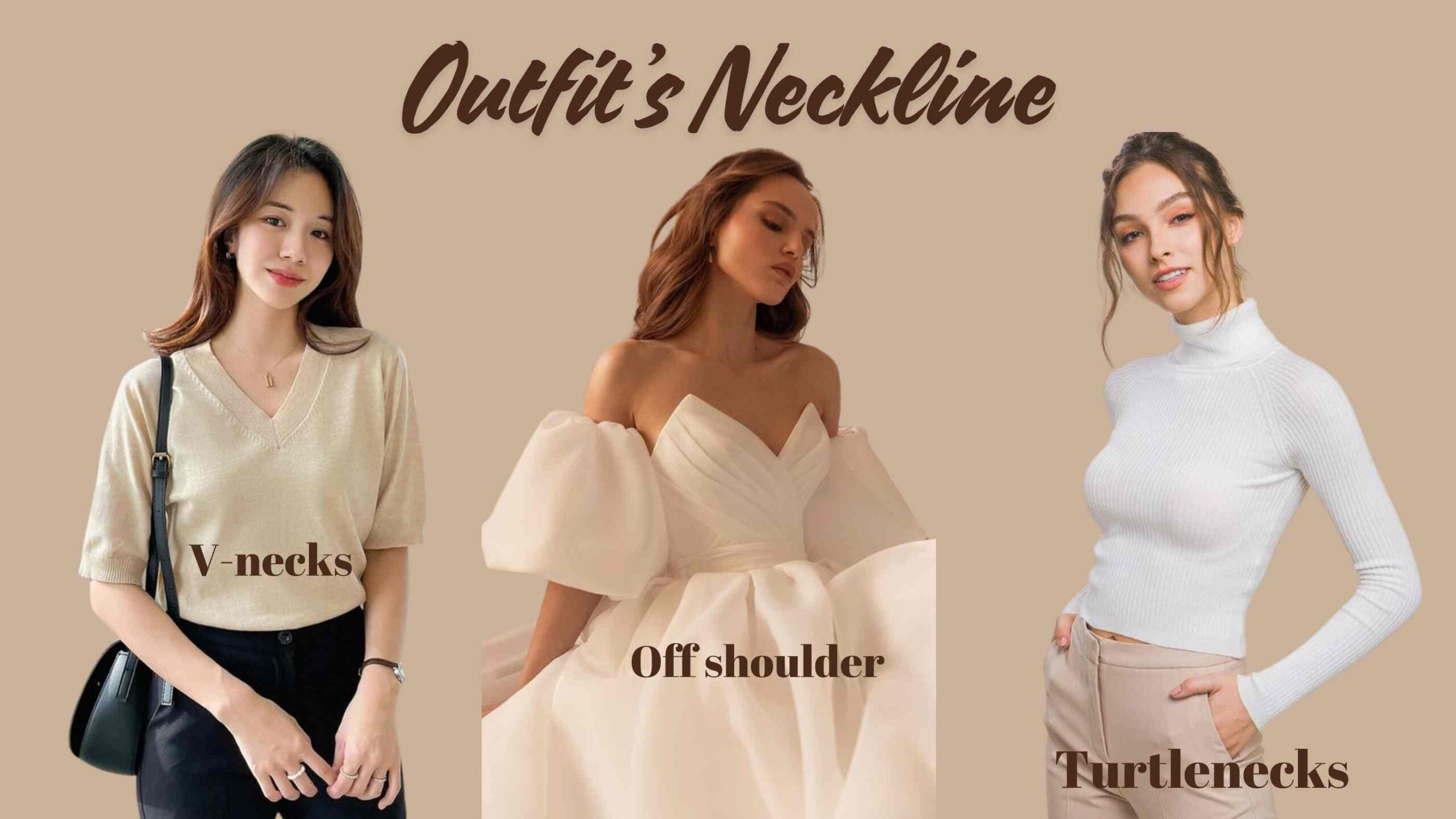 Perfect jewelry outfit's neckline